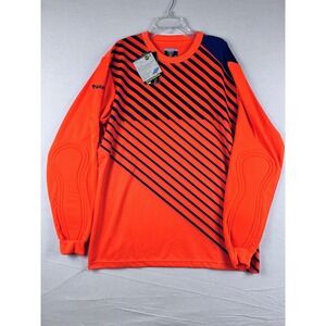 Vizari Arroyo Goalkeeper Jersey Neon Orange Navy Padded Soccer Shirt AL 60043
